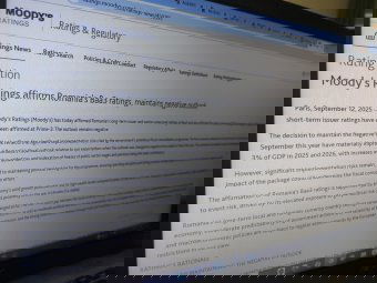 Még befektetésre ajánlja Romániát a Moody's, de negatív kilátásokkal