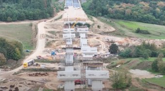 Jól halad az észak-erdélyi autópálya egyik szakaszának építése