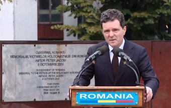 Bírálta Nicușor Dan államfőt a zsidó hitközségek vezetője a holokauszt-megemlékezésen