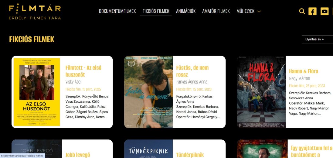 Több száz erdélyi alkotás tekinthető meg a nemrég elindult Filmtár adatbázisában