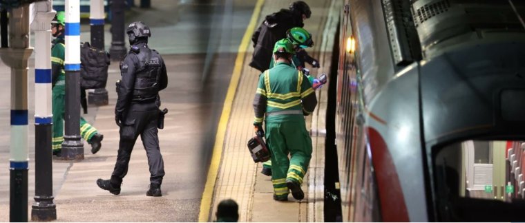 FRISSÍTVE – Tömeges késelés történt egy vonaton Angliában, többeknek válságos az állapota