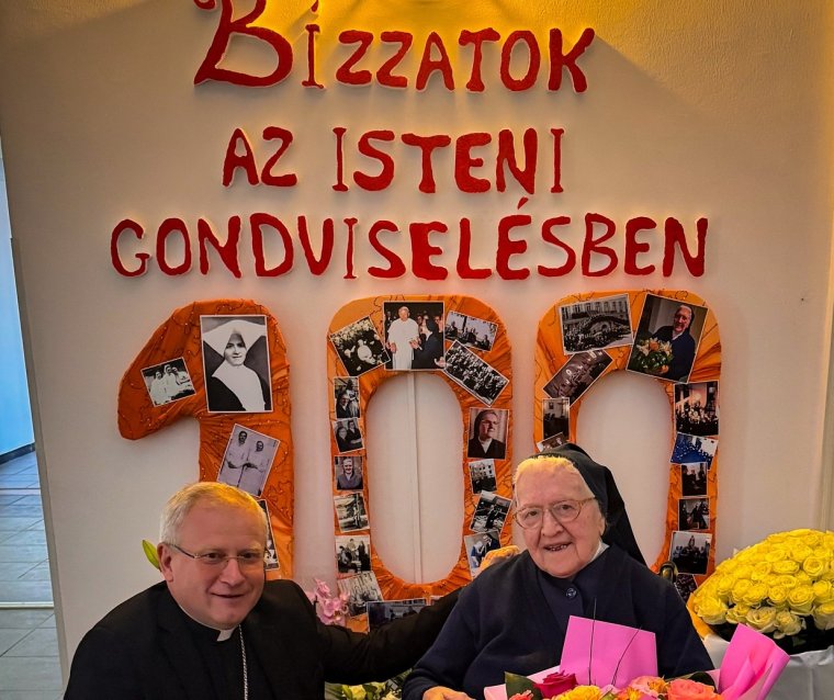 Századik születésnapján köszöntötték Pollmann Lucianna vincés nővért Nagyváradon