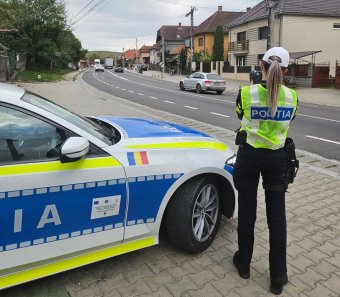 Rendőrségi razzia Kolozs megyében: gyorshajtók, alkoholtesztek és súlyos baleset a hétvégén