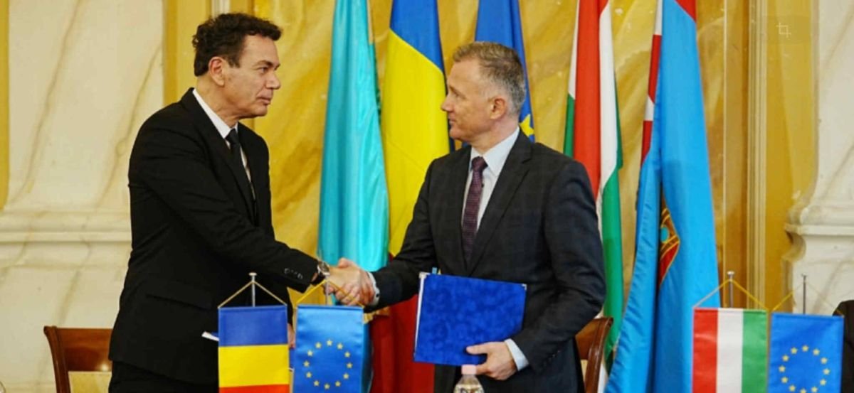 Török László nagyszalontai és Görgényi Ernő gyulai polgármester •  Fotó: Facebook/Mákos Árpád