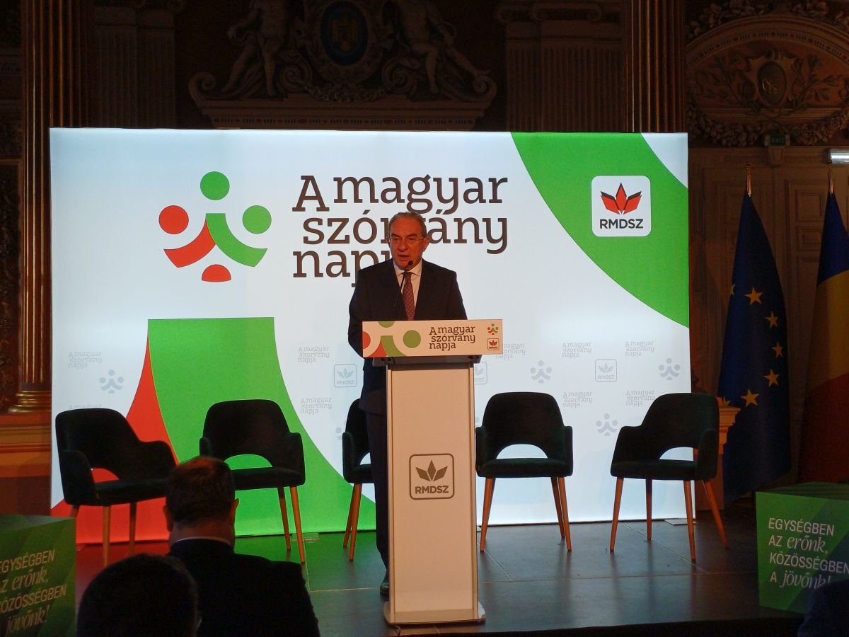 Winkler Gyula EP-képviselő, a szórványfrakció elnöke •  Fotó: Pataky Lehel Zsolt