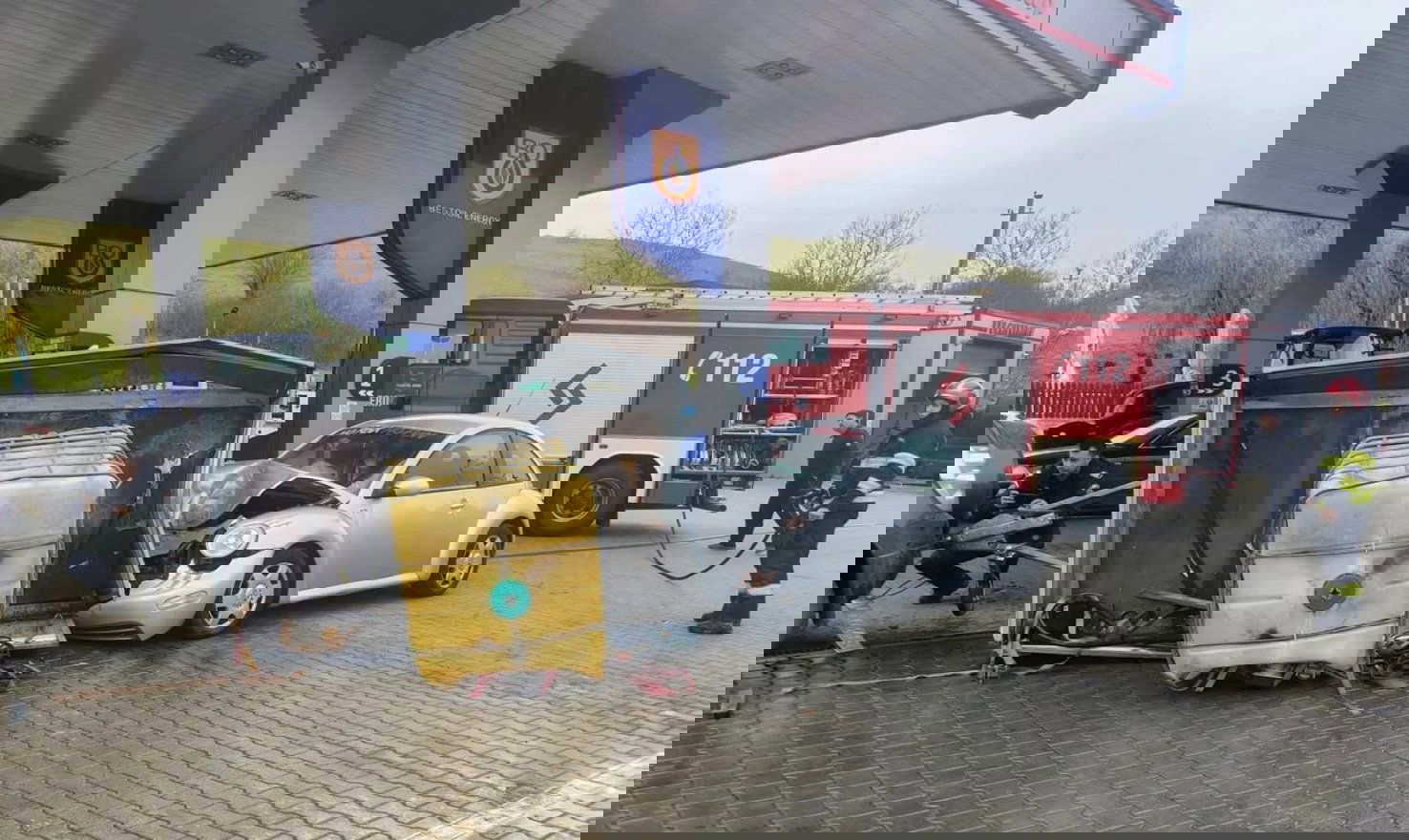 Ezer liter gázolaj folyt szét egy erdélyi töltőállomáson