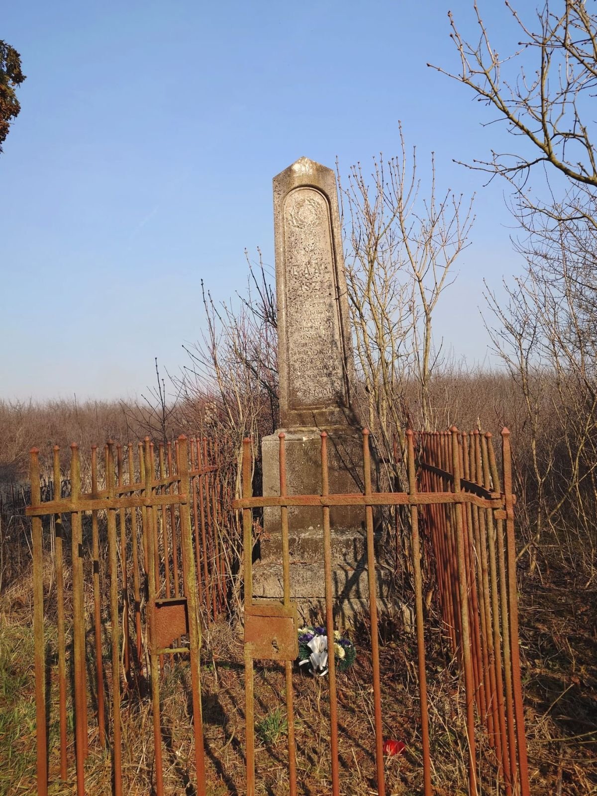 Gaál László honvédtábornok sírja a felújítás előtt.... •  Fotó: EMKE – Maros megyei szervezet