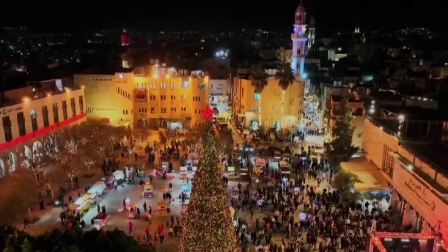 Visszatért a karácsony öröme Betlehembe