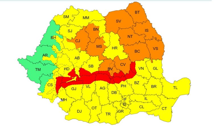 Hóviharokra vonatkozó vörös riasztás lépett érvénybe több megyében