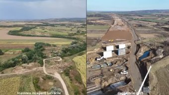 Már a felüljárókat építik az észak-erélyi autópálya egyik szakaszán