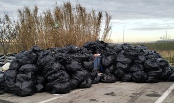 Zsákszámra szedték össze a schengeni csatlakozás előtt eldobált szemetet a határátkelők környékéről