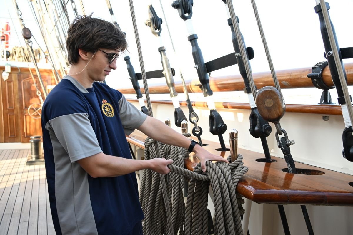 Ománban belekóstolt a matrózéletbe &bullet;  Fotó: Bálint Botond személyes archívuma