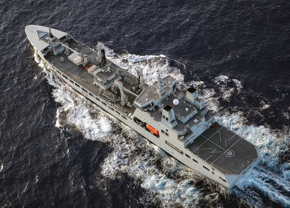 A brit királyi haditengerészet Tideforce nevű hajója &bullet;  Fotó: X / RFA Tideforce