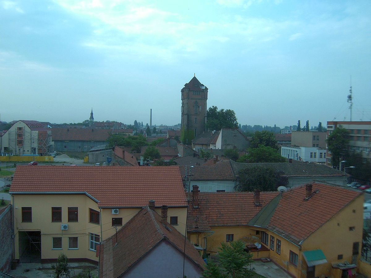 A 2010-es években készült látkép a Csiky Gergely Főgimnáziumból a víztoronyról &bullet;  Fotó: Pataky Lehel Zsolt