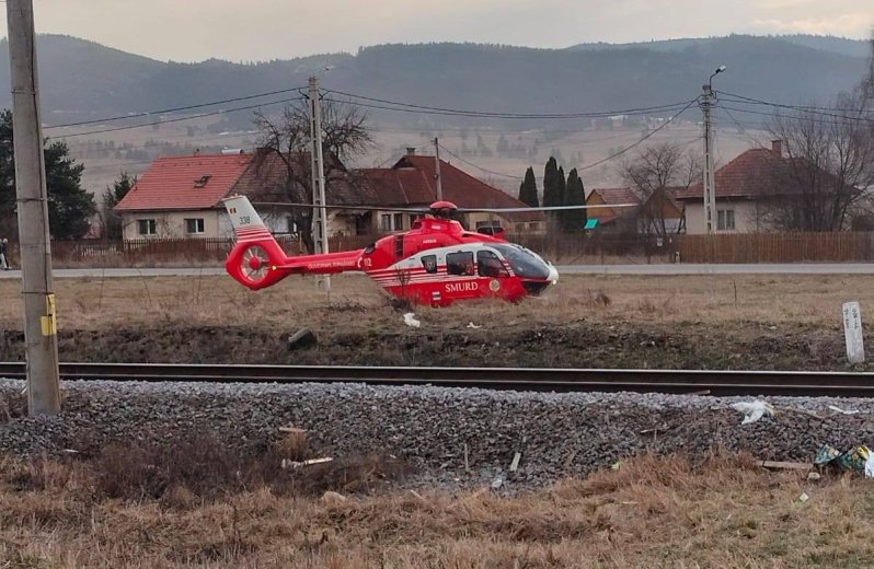 Csíkszeredai vonatbaleset: helikopterrel szállították Marosvásárhelyre a súlyosan sérült csecsemőt