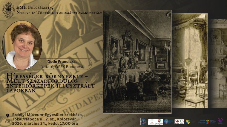 Századfordulós szobabelsők korabeli lapokban – Dede Franciska előadása Kolozsváron