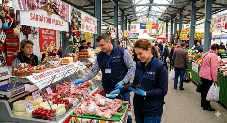 Húsvét közeledtével fokozottan ellenőrzi az élelmiszert a piacokon, raktárakban is az ANSVSA