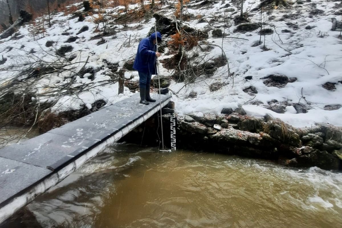 A hóolvadás ma már nem jelent árvízveszélyt a vízgyűjtő területen &bullet;  Fotó: Facebook/Körösök Vízügyi Igazgatósága
