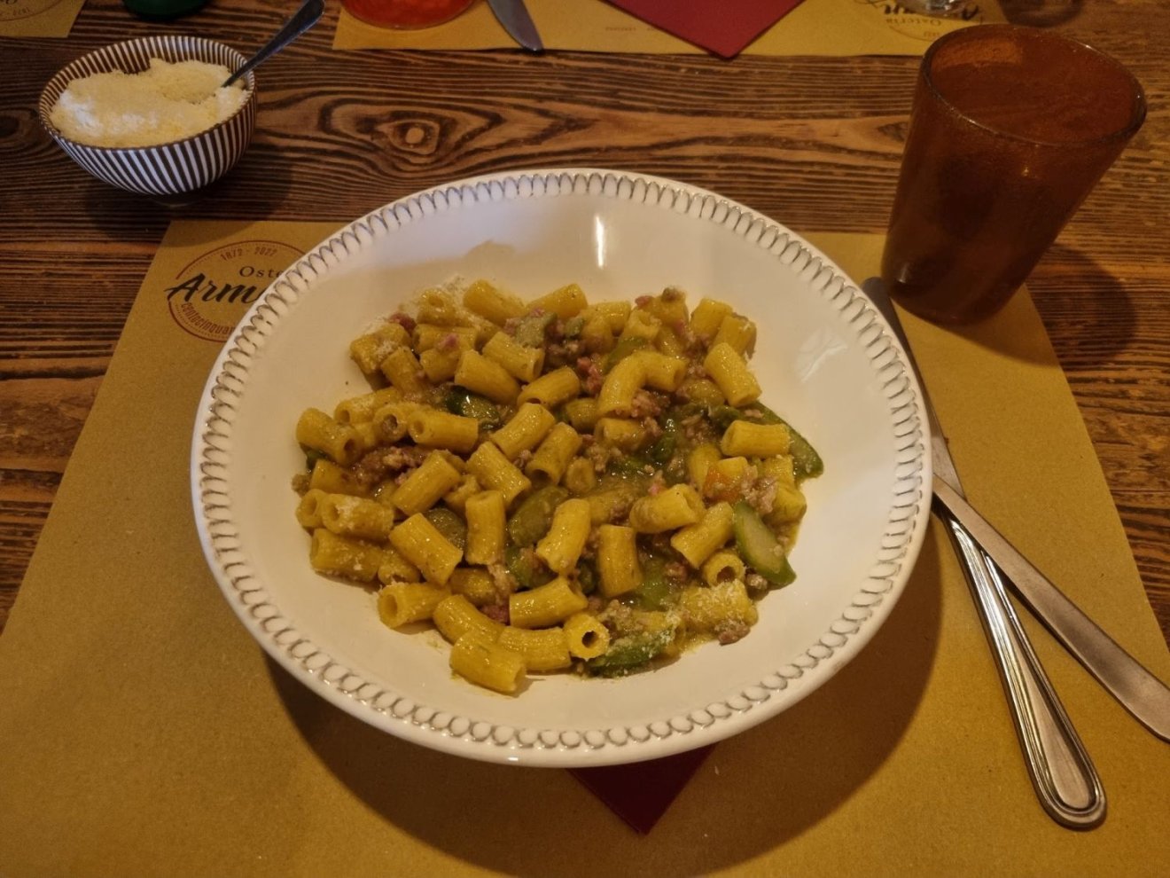 Olaszország, vadas tészta, osteria