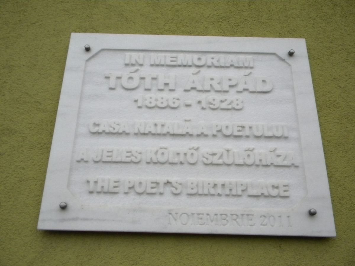 Emléktábla a szülőház falán &bullet;  Fotó: Pataky Lehel Zsolt