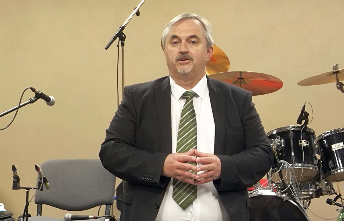 Tamás Péter, Magyarország temesvári tiszteletbeli konzulja, a Várbástya Egyesület elnöke &bullet;  Fotó: Facebook/Temesvári Rádió Magyar adása