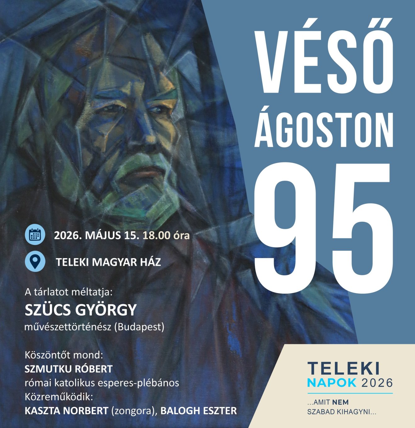 A 95 éves Véső Ágoston festőművésznek nyílik kiállítása &bullet;  Fotó: Teleki Magyar Ház/Facebook