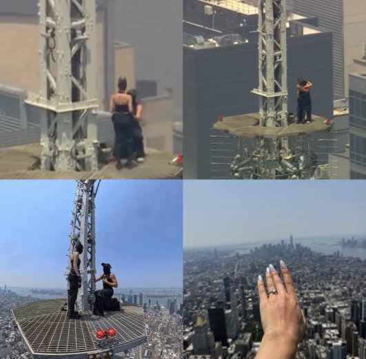 Orosz „Macskanő” kezét kérték meg az Empire State Building csúcsán (Videó)