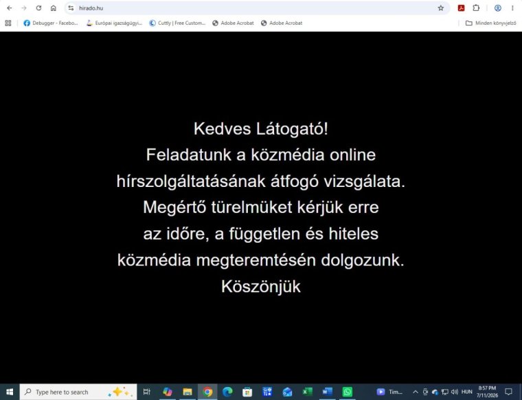 Fokozatosan újraindul a hírszolgáltatás magyar közmédia felületein