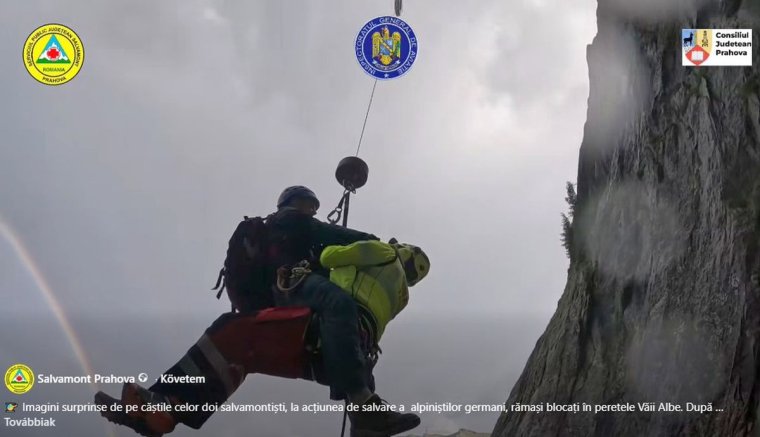 Hegyimentő szemszögéből két német turista légimentése – VIDEÓ