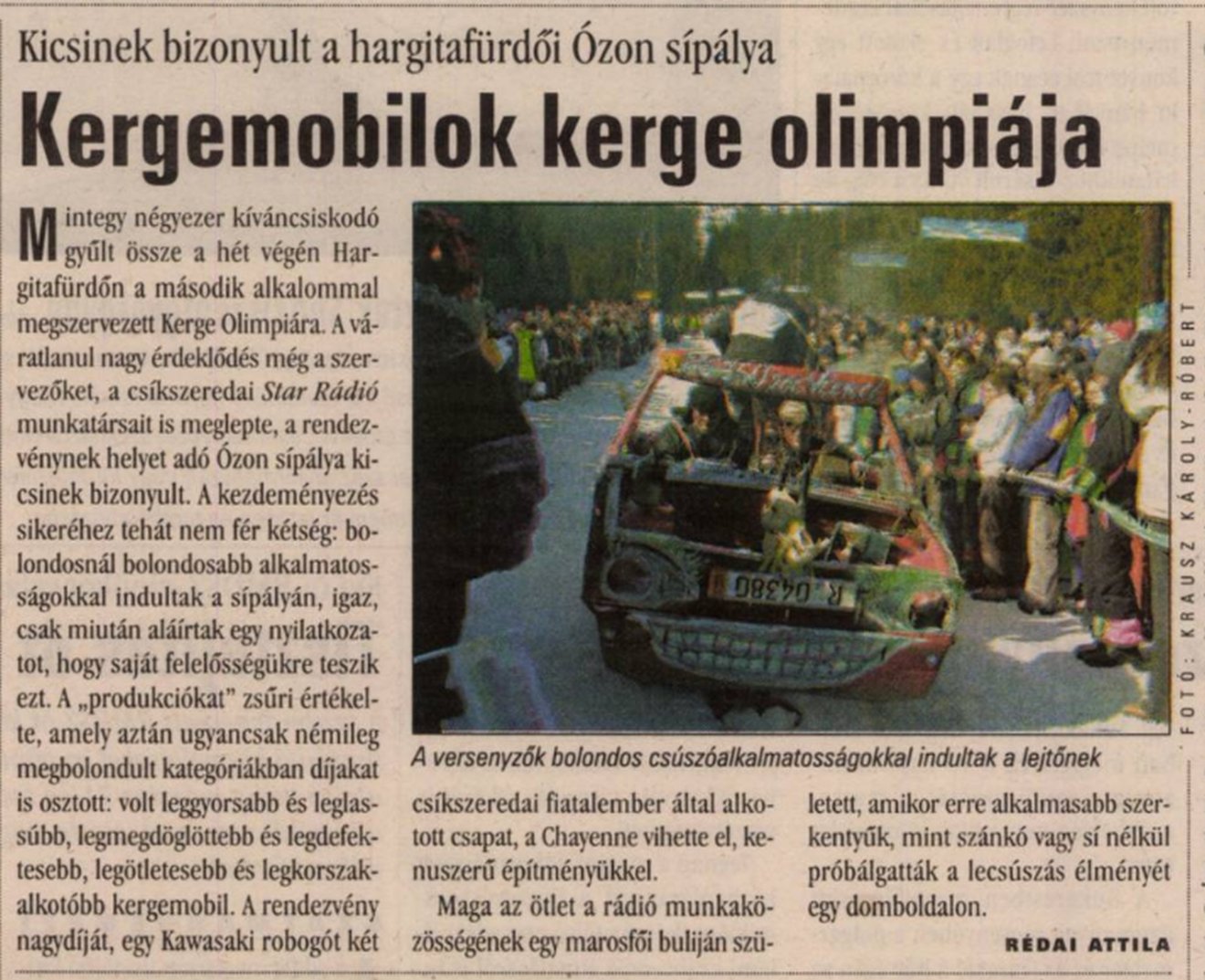 Krausz Károly Róbert, emlékkiállítás, sajtófotó, Csíkszereda, Krónika