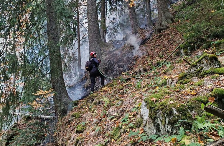 Több mint két hete ég a bozóttűz az erdélyi megyében, a magyar prefektus is a helyszínen tájékozódott
