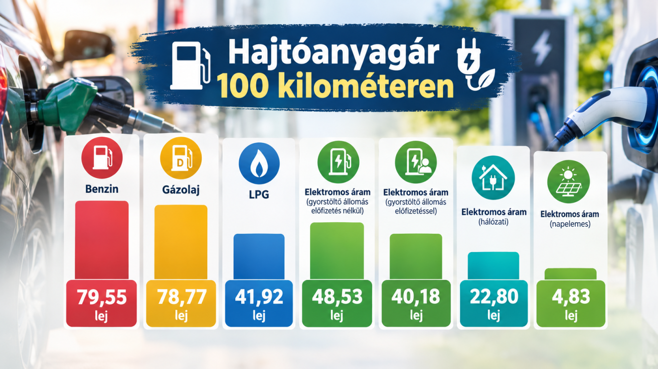 Mennyibe kerül száz kilométer: infografika