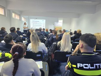 Román és magyar rendőrök közös fellépése a családon belüli erőszak ellen