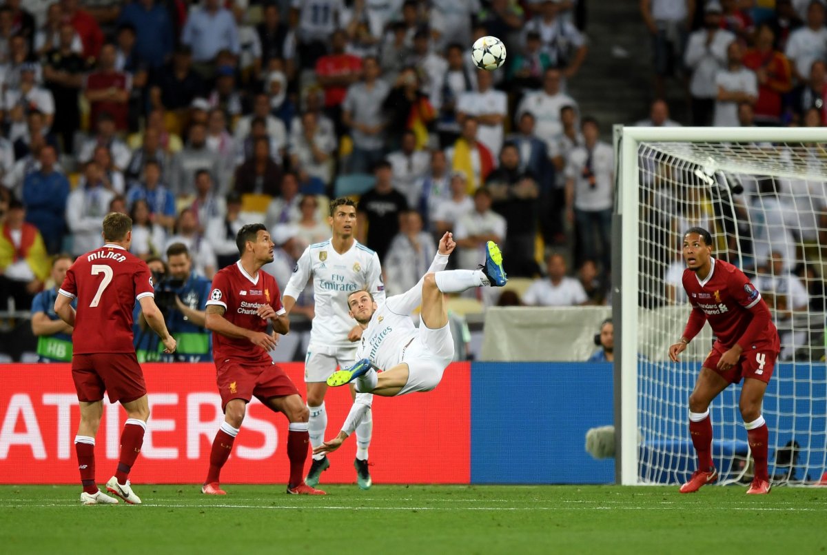 Gareth Bale ollózásos gólja a BL-döntők egyik legszebb találatának számít 