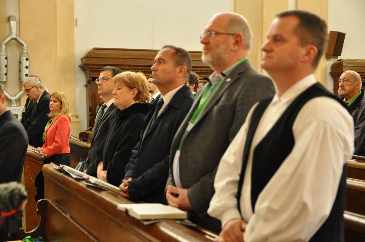 A marosvásárhelyi Vártemplomban rendezték az EMNT és az SZNT együttes ülését &bullet;  Fotó: EMNT