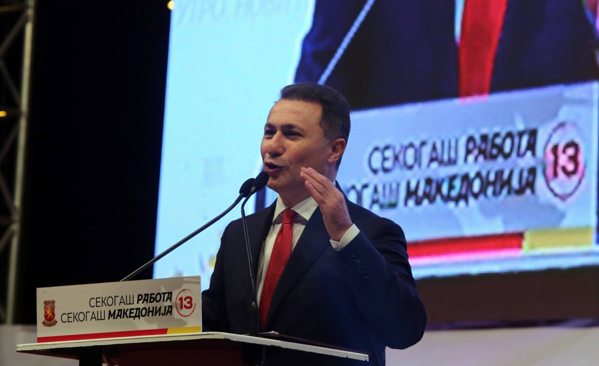Nikola Gruevski volt macedón kormányfő &bullet;  Fotó: Facebook