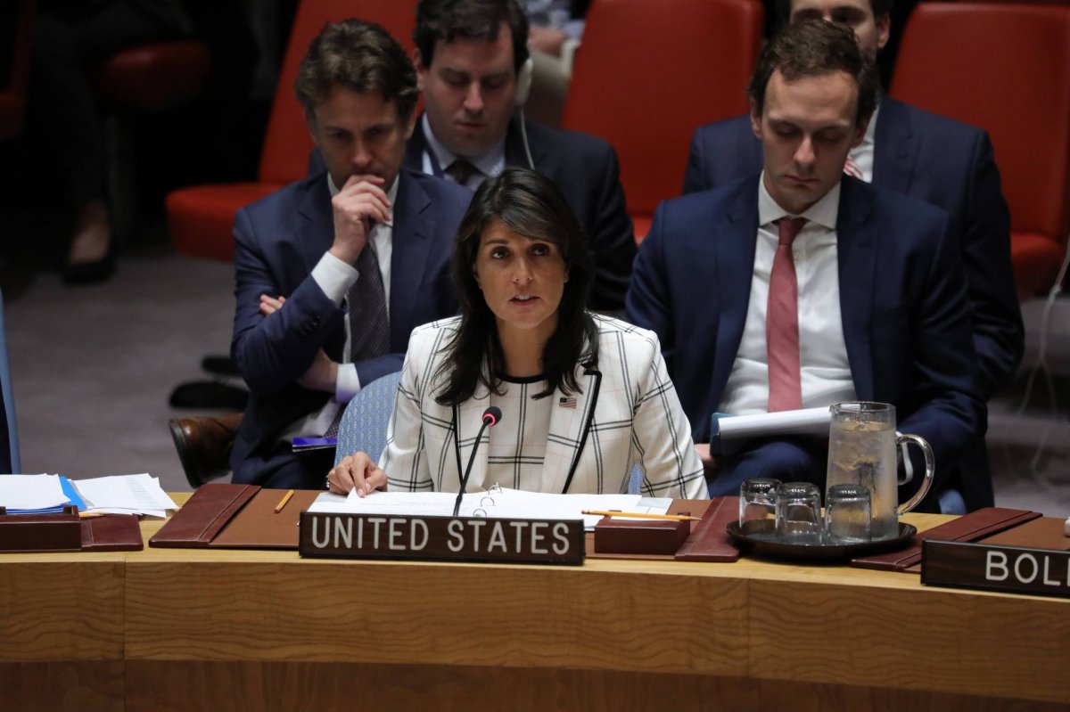 Nikki Haley amerikai ENSZ-nagykövet szerint a tanács nem méltó a nevére 