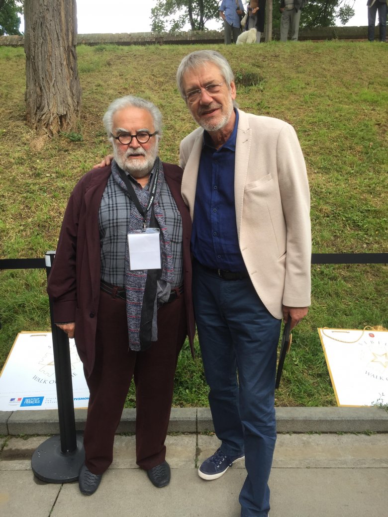George Banu, nemzetközi hírű színházelméleti szakember és Marcel Iureș színész •  Fotó: Forrás: Kolozsvári Állami Magyar Színház