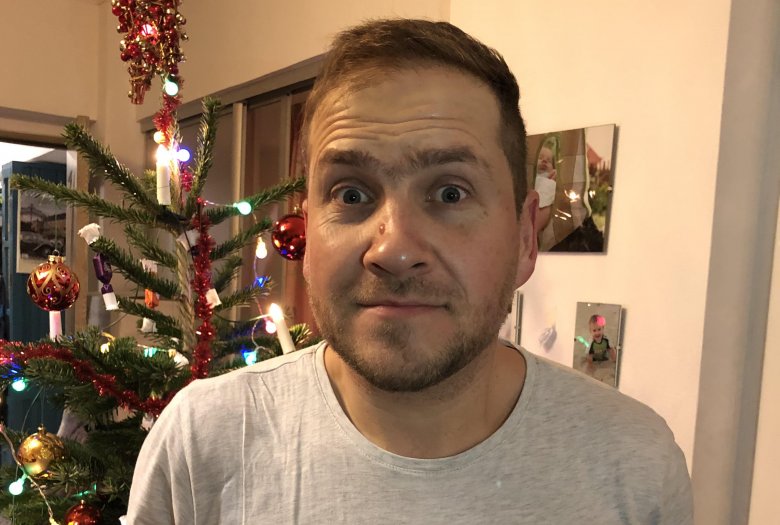 Kozma Attila már fiatalkorában a humorral vonta magára a figyelmet •  Fotó: Kozma Attila személyes archívuma