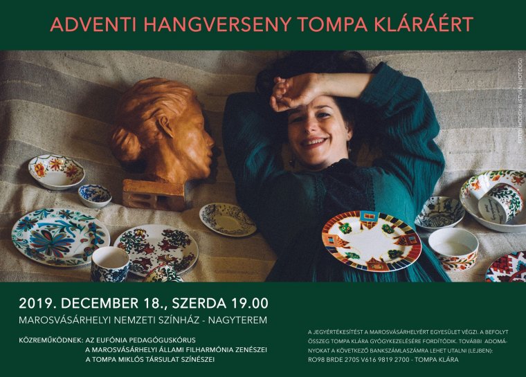 Jótékonysági hangverseny Tompa Kláráért
