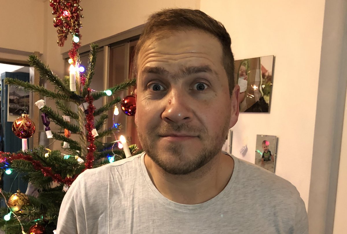 Kozma Attila már fiatalkorában a humorral vonta magára a figyelmet •  Fotó: Kozma Attila személyes archívuma
