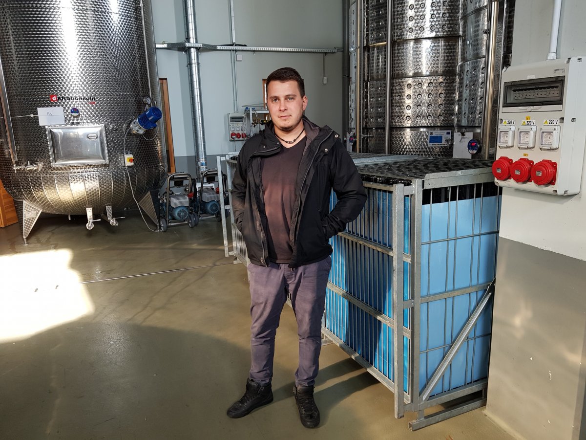 Bereczki Csaba mérnök a pincészet szakmai vezetője •  Fotó: Makkay József