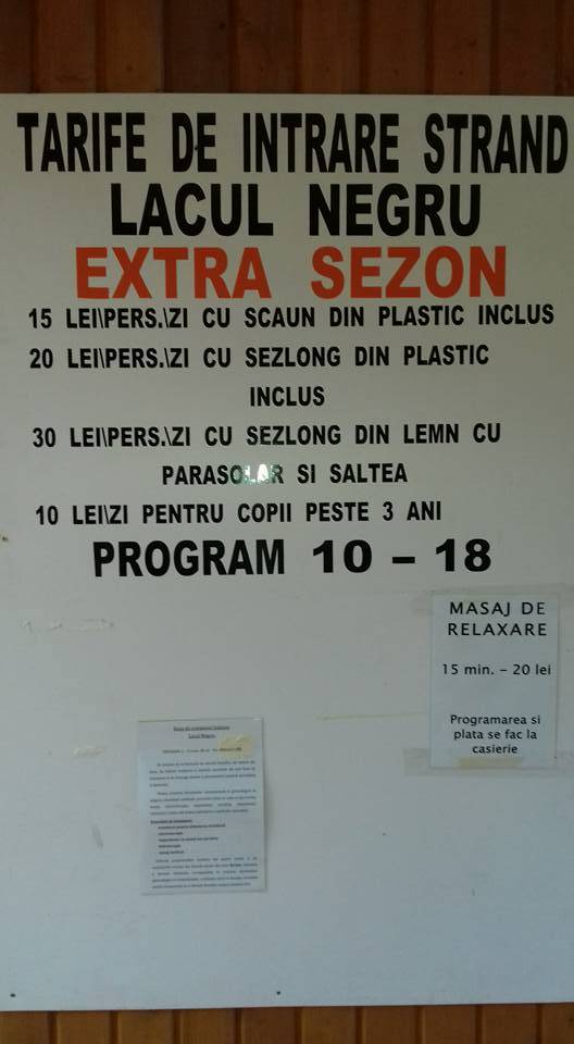 Főszezonon kívüli belépő díjszabások •  Fotó: sovata-alunis.ro