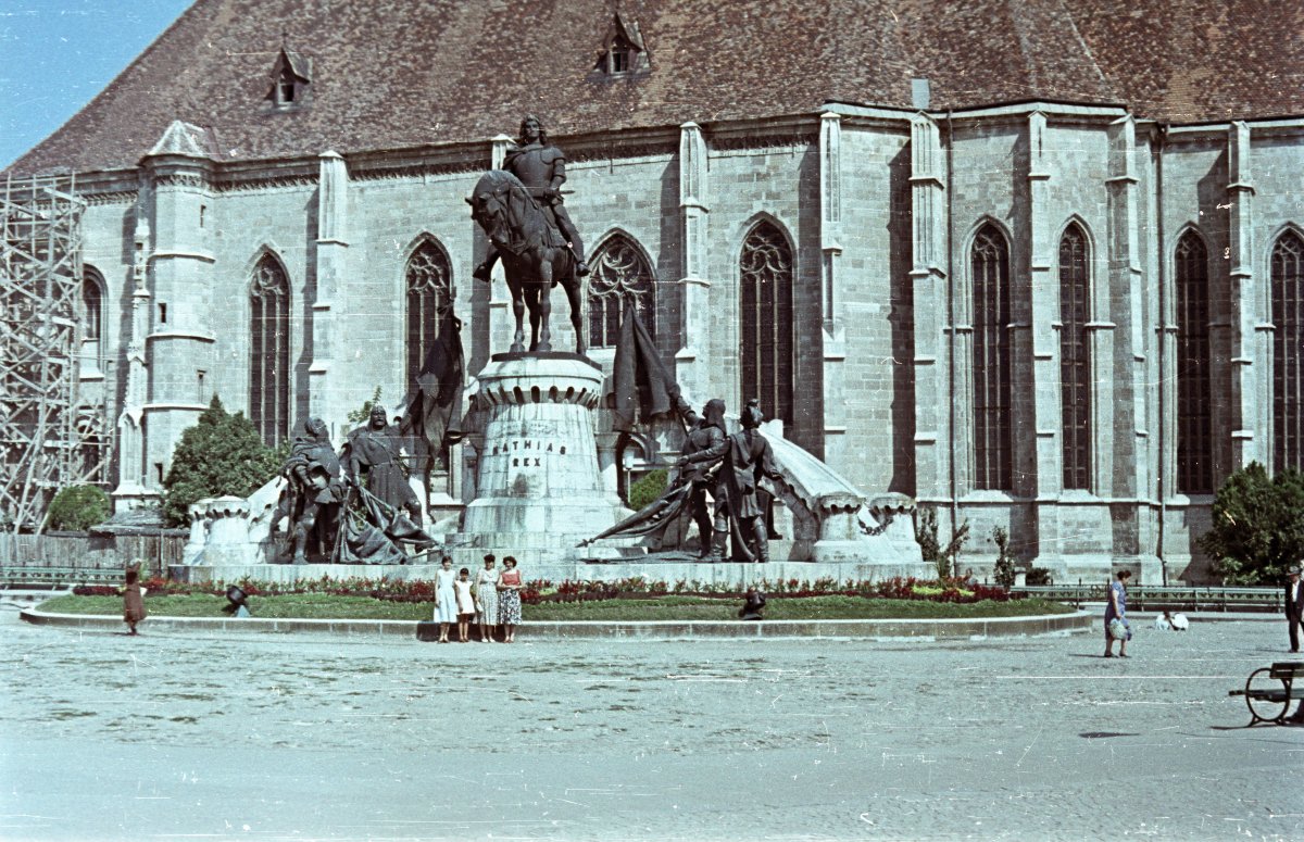 Ritka, színes felvétel Kolozsvárról, 1958-ból •  Fotó: Fortepan/Császy Alice