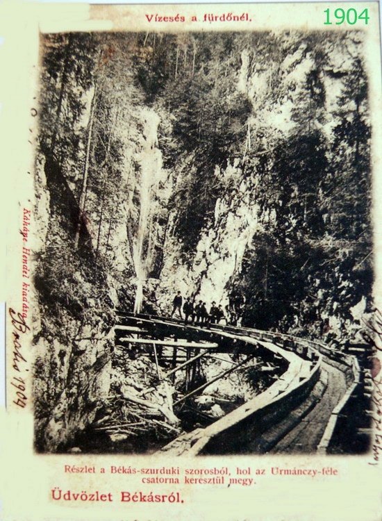 Gencsy Zoltán: a csatorna képe 1904-ből •  Fotó: Kémenes Árpád gyűjteménye
