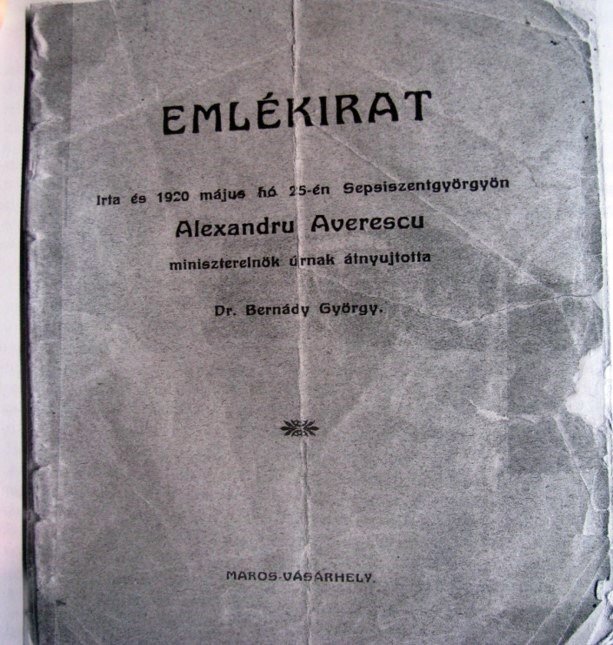 Averescu képviselői felajánlását elutasította a marosvásárhelyi politikus 