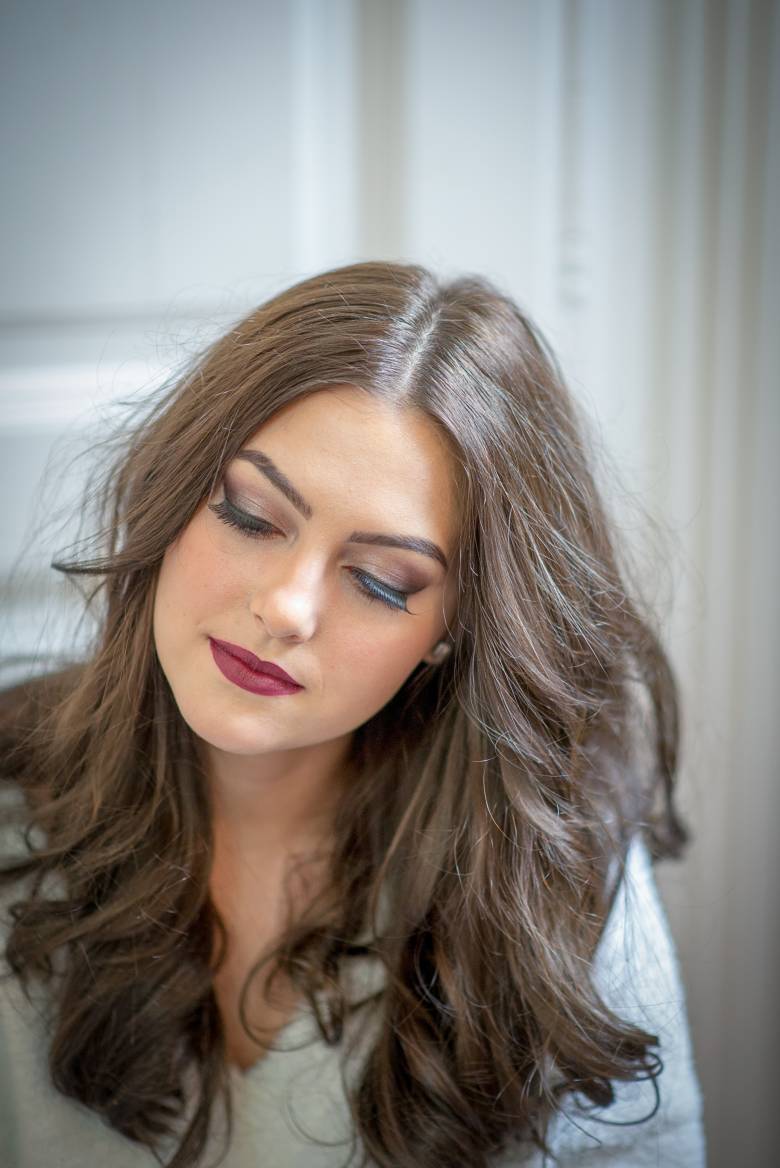 Szandra sminkje a téli esküvők hangulatát idézi •  Fotó: Dávid Anna Júlia