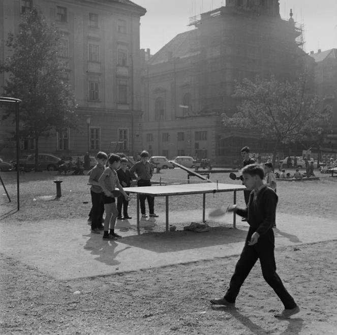 Micsoda pingpong meccsek zajlottak! 1960 •  Fotó: Forrás: Fortepan