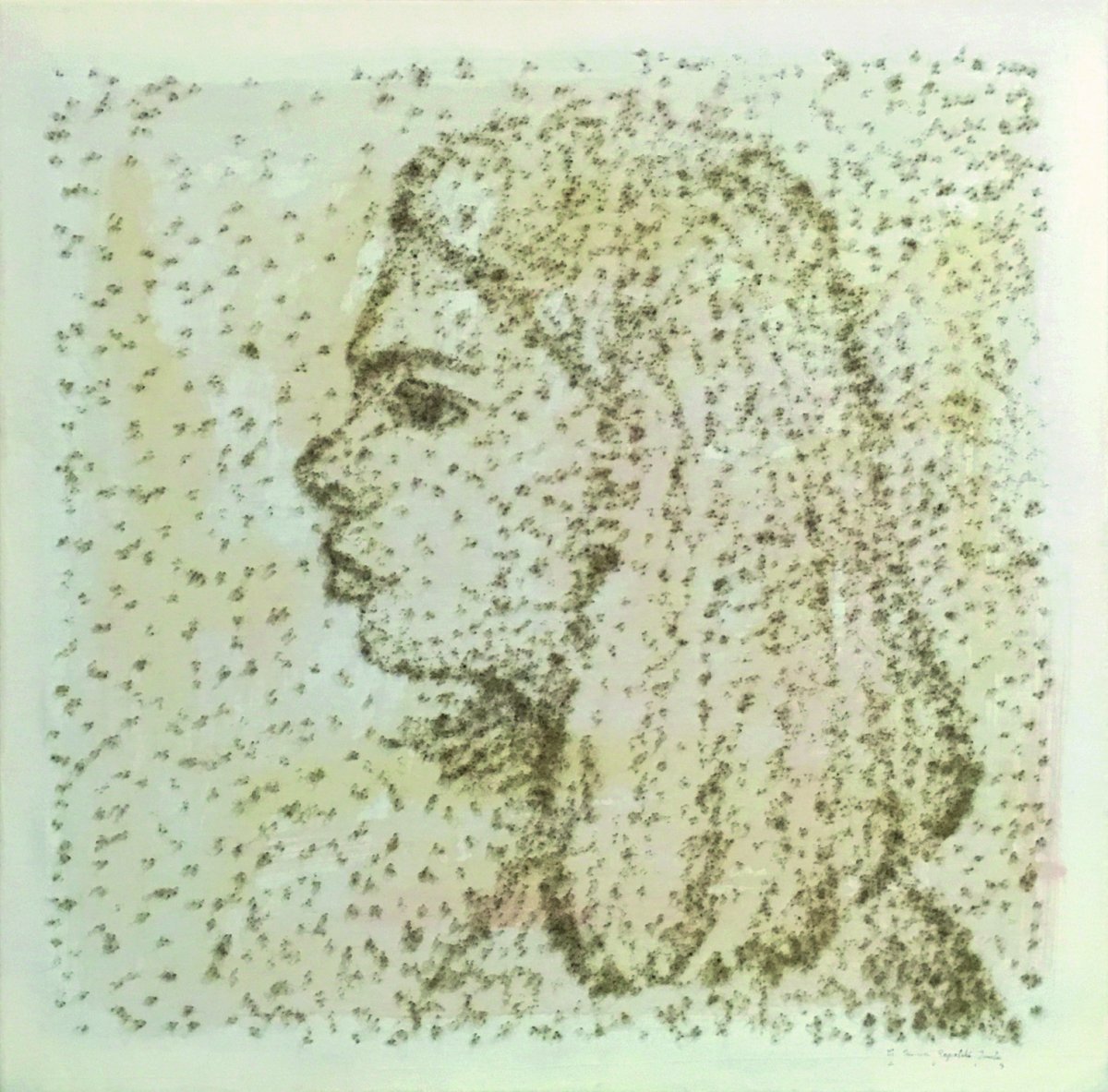 Csillag Simon Repolski Imola (80 x80 cm, 2018, saját technika) 