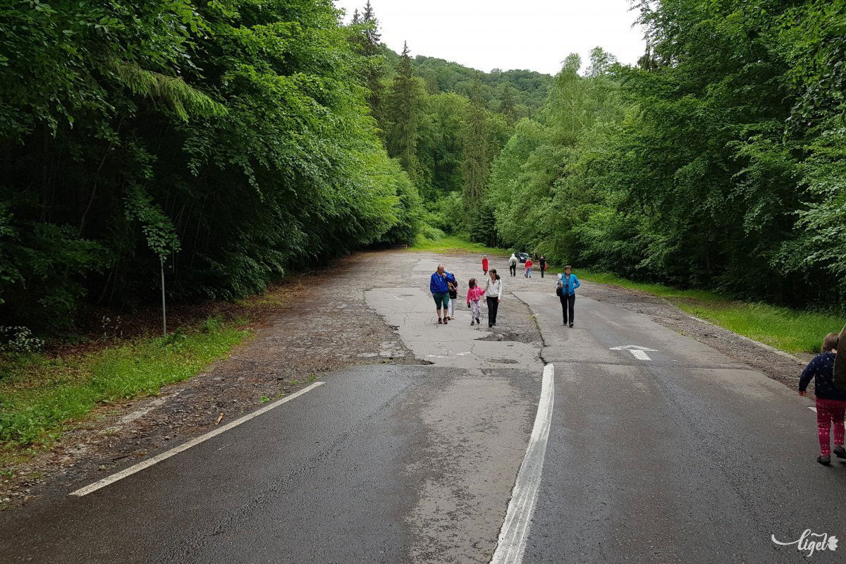 A tó melletti parkoló most apokaliptikus képet mutat: sehol egy jármű. De ez pozitív fejlemény •  Fotó: Rédai Attila